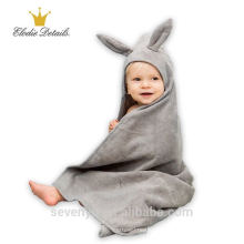 100% algodón Práctico canguro lindo bebé con capucha toallas